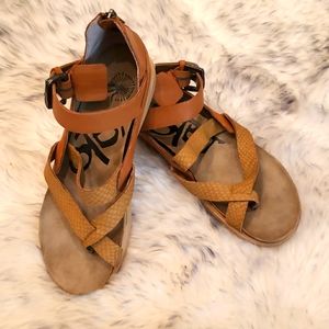 OTBT sandals with straps and zipper in the back